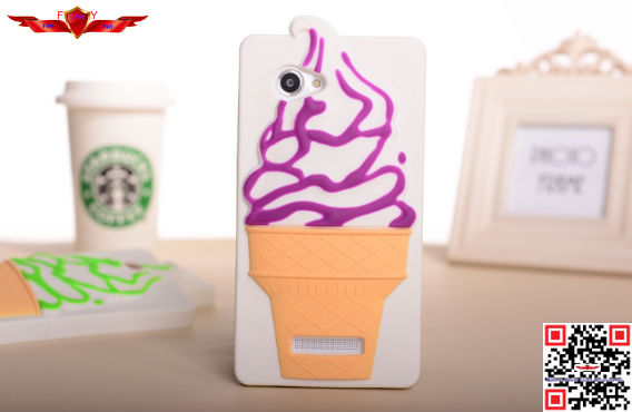 New Fashion Design Brand New Ice Cream Silicone Cover Case For Lenovo A880 Multi Color