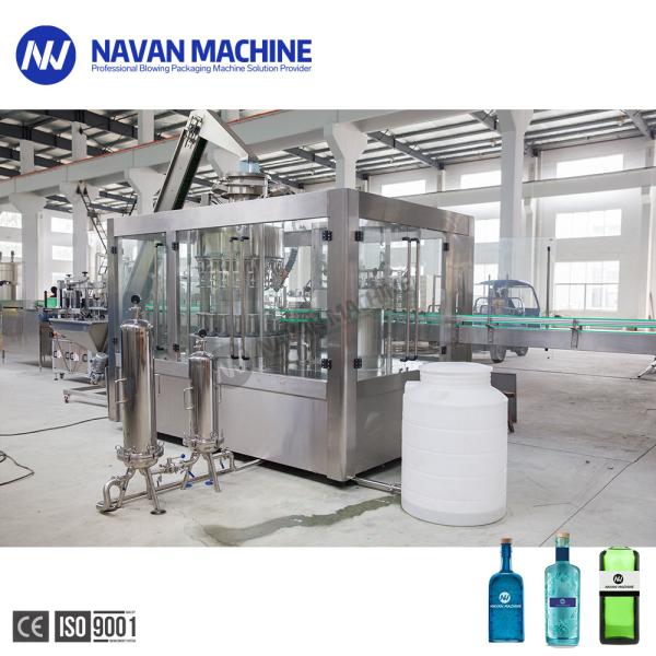 Automatic Washing Filling Capping Glass Bottle Vodka Filling Machine