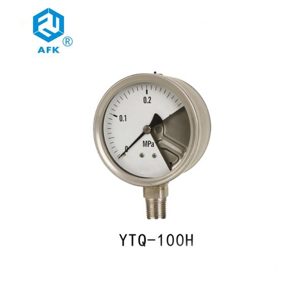 YTQ-100H Gas Pressure Test Gauge Protection Class IP65 Diameter 63mm 100nmm 160mm