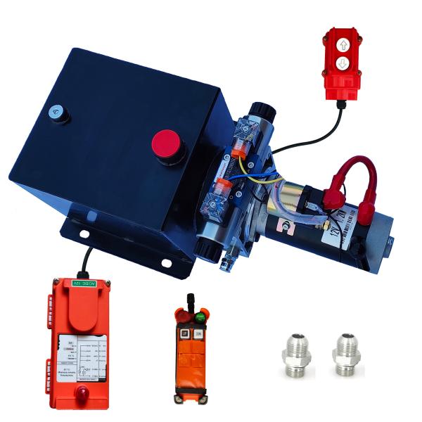 2200PSI 12v Hydraulic Power Unit Double Acting Standard Flow Rate
