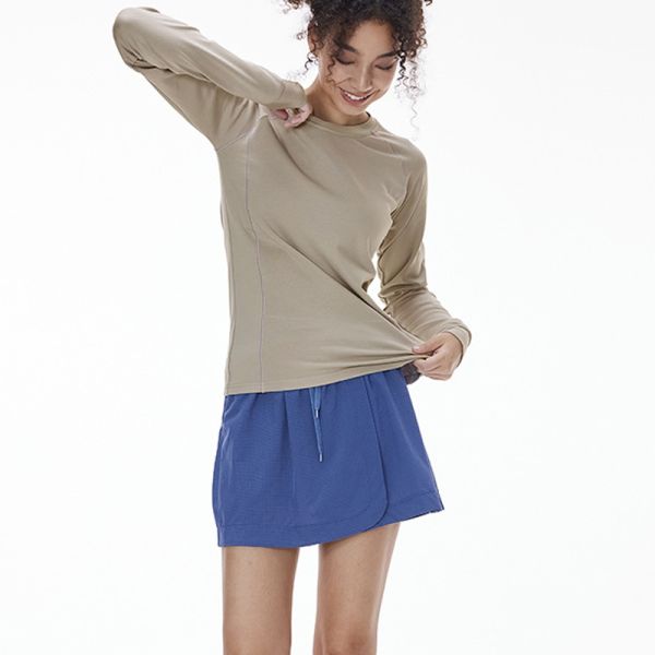 Modal Cotton Blend Long Sleeve Top, Soft Stretch Casual Basic Tee | OEM & ODM Supported, Custom Logo, Fabric & Color Available