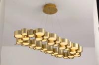 LED Acrylic Gold Resin Creative Chandelier Csutom Color 3000 - 6000K