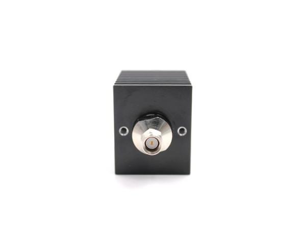 20 dB Fixed Attenuator, SMA Male to SMA Female Black Anodized Aluminum Heatsink Body Rated to 25Watts Up to 6 GHz