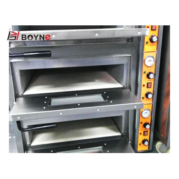 Большая печь 3 пиццы емкости наслаивает электрическую нержавеющую сталь 380v