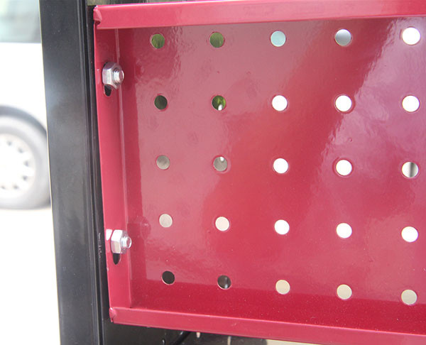 5 Tier ODM Service Metal Storage Stand , Freestanding Metal Shelving For Motor Oil