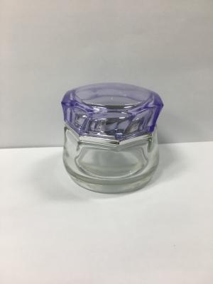 Face Cream Bottle Glass Cream Jars Skincare Packaging Customized Painting And Logo
