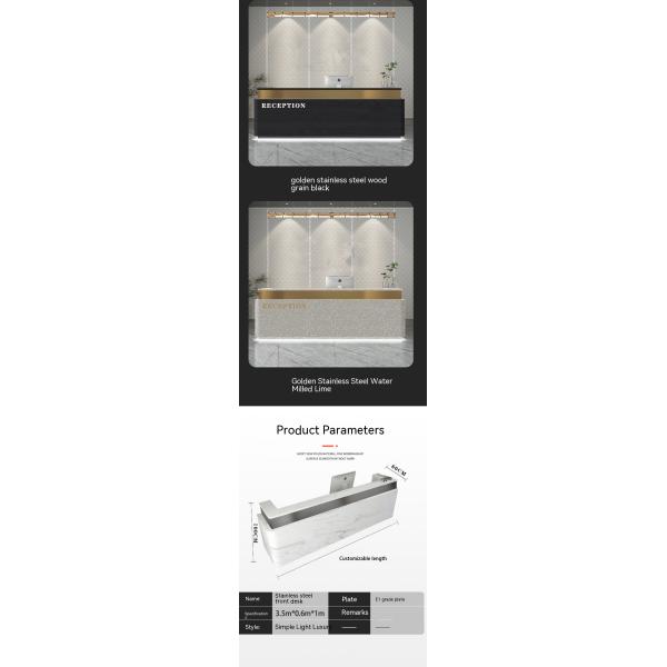 Simplicity Stylistic Stainless Steel Cashier Desk for Beauty Salon Clothing Store 10