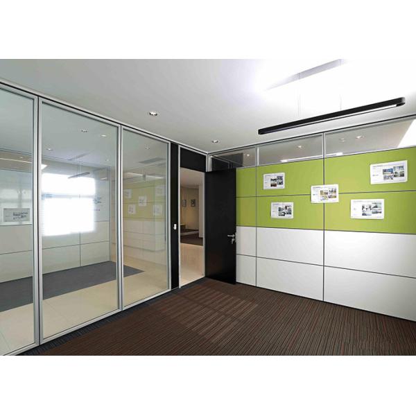 90mm Aluminum Frame Series Single Double Glass Partition Wall Strong Skeel
