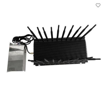 Ajustável 5G 20Bands Wifi Jammer de sinal telefone celular GPS UHF VHF
