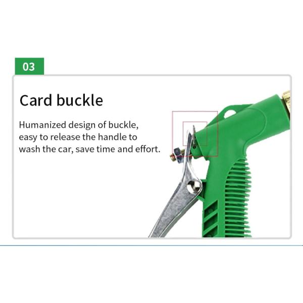 Brass Home Extension Hose High Pressure Garden Water Guns Set Car Washer 3/4 inch Diameter