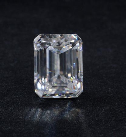 Lab Created Clear 1.5 Carat Moissanite Gemstones / Diamonds Moissanite Emeraldt Cut