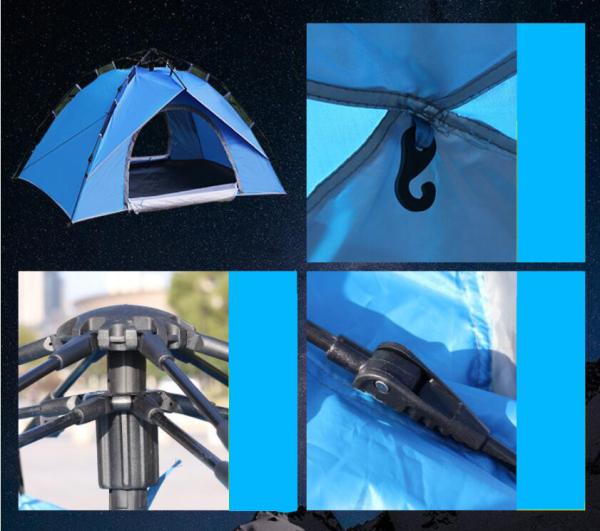 Automatic Instant Camping TENT Family Camping Tent for 1 to 3 Person Use Outdoor Traveling Tent(HT6082)