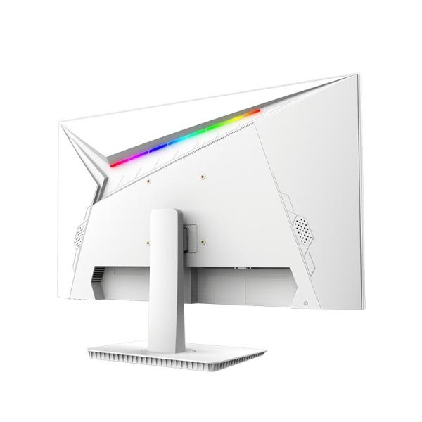 25 Inch PC Gaming Monitor White Color LED 1K Resolution High Refresh Rate Fixed Bracket RGB Lighting 240Hz