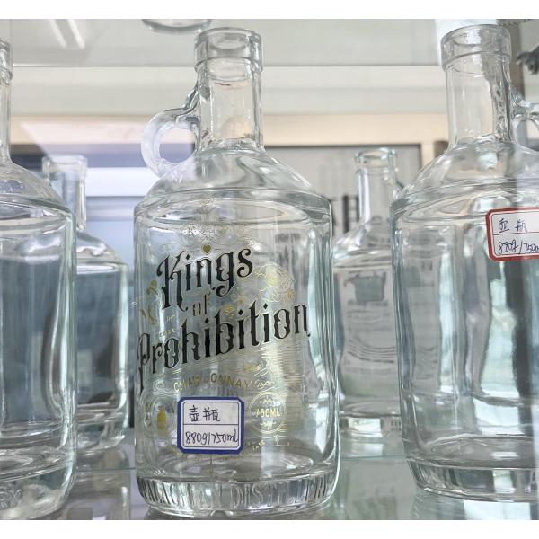 Напитки Бутылка с горячим штампом для пустых ликеров Водка Ром Джин Коньяк Виски Стекло с водой
