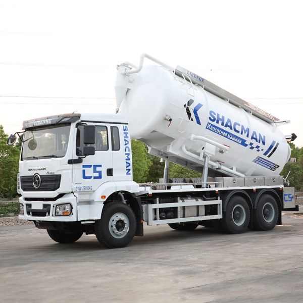 Shacman H3000 6x4 18M3 20M3 Sewage Suction Truck White 300Hp Euro 2 25T Dust Suction Truck
