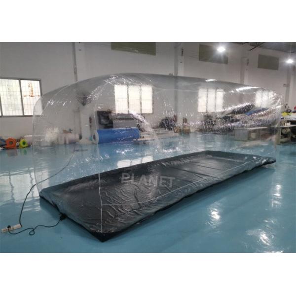 Прозрачная капсула автомобиля PVC 5x2x1.8m раздувная с фильтром