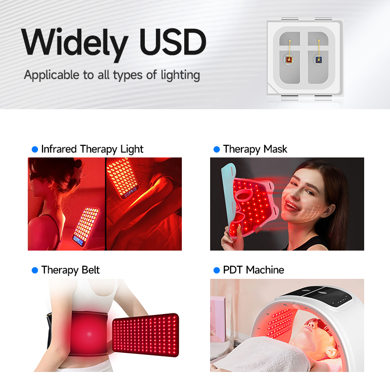 1-2LM/1-1.1mW 660nm 850nm Bi Color SMD LED для инфракрасного светодиодного устройства для лечения красного света