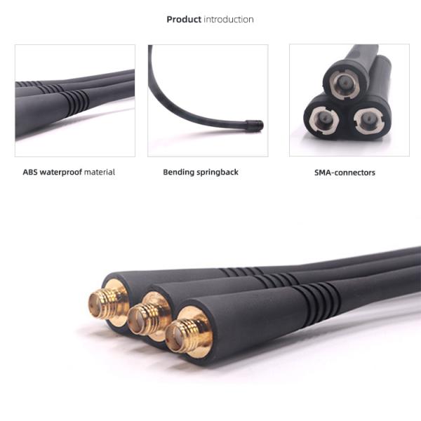 Black 2w UHF VHF Fm Walkie Talkie Rubber Antenna for Long Distance Communication