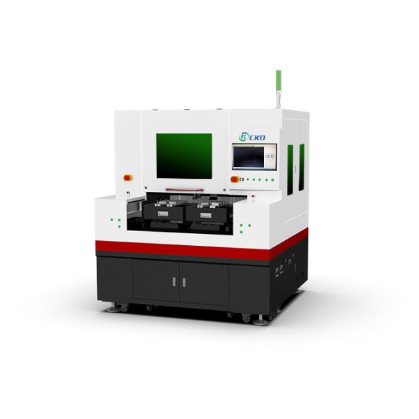Rearview mirror glass laser cutting machine, capable of cutting various types of rearview mirror glass, with a cutting accuracy of ± 0.01mm and a cutting speed of 0-500mm/s