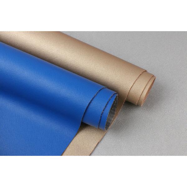 0.7mm Saffino PVC Leather For Bags Knitted Bottom Abrasion Resistant