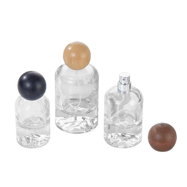 Custom Crystal 30ml 50ml  Glass Perfume Bottles | Luxury Hand-polished Gold-stamped Logo | B2B Wholesale