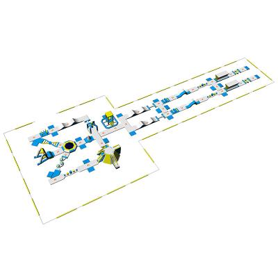 TUV Certification Inflatable Floating Water Park For Lake / Resort