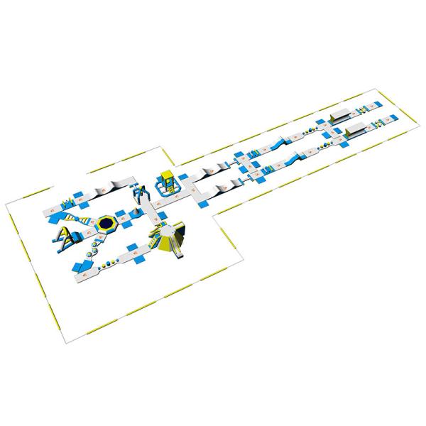 TUV Certification Inflatable Floating Water Park For Lake / Resort