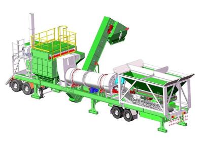Planta portátil pequena industrial do asfalto/Asphalt Mixer With One Trailer móvel somente