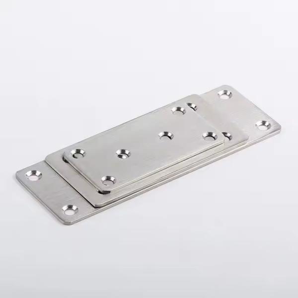 Stamping Metal Bed Frame Support Parts Stainless Steel Iron Straight Piece Bracket