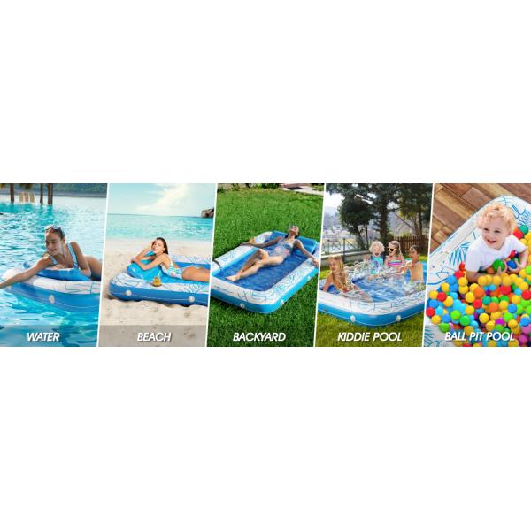 Inflatable Tanning Pool Lounger Float, Sun Tan Tub Sunbathing Raft Floatie Toys Water Filled Tanning Bed Mat