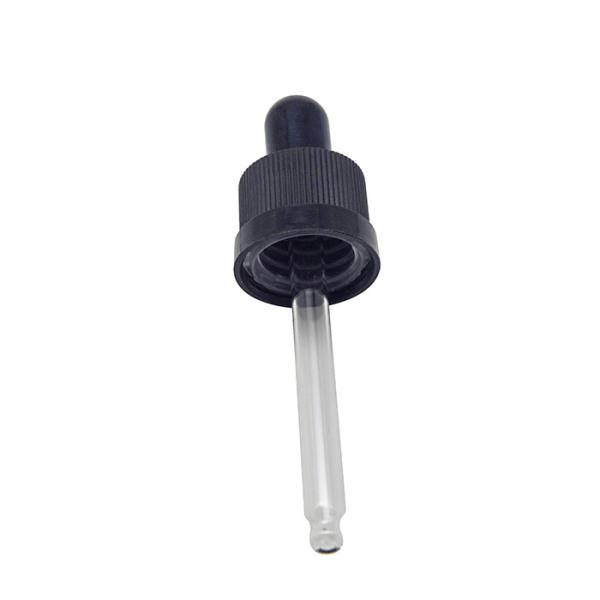 20ml Black Rubber 18/410 Gold Aluminum Dropper