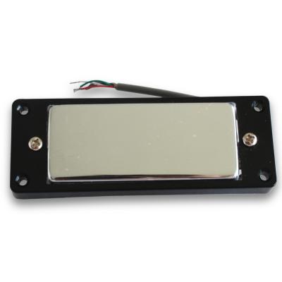 Chrome Black Mini Humbucker Set For LP Style Mini Electric Guitar Bridge Neck Pickups With Screws