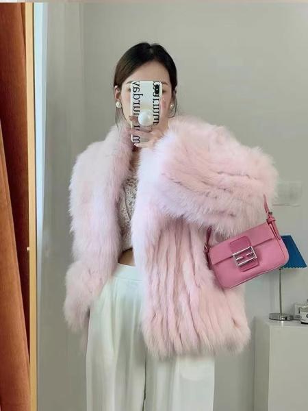 Luxury Faux Fur Static-free OEKO-TEX 100 Standard Quality 50/75D Spun yarn hand feeling soft 50colors for clients