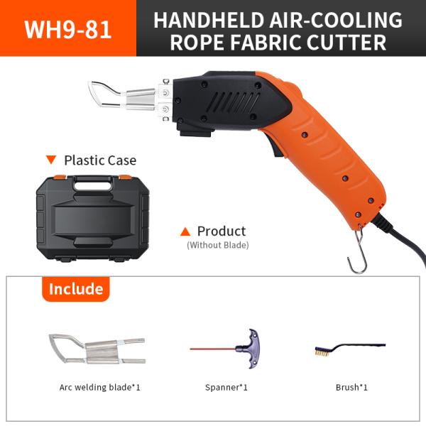 Резец ткани ножа веревочки 100W Handheld горячий для одежды