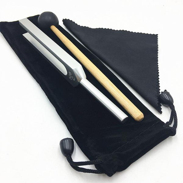 Sound Healing Musical Tool 528 Hz Tuning Fork with Aluminum Alloy and Silicone Hammer