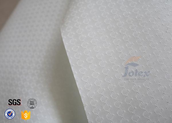 300g 0.009 White Silicone Fiberglass Fabric For BBQ Apron Fire Sparks Resistant