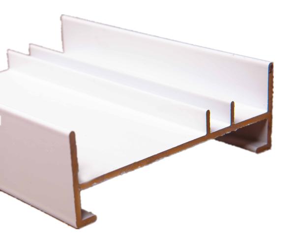 Customized 7.2m White Powder Coated Aluminium Extrusions