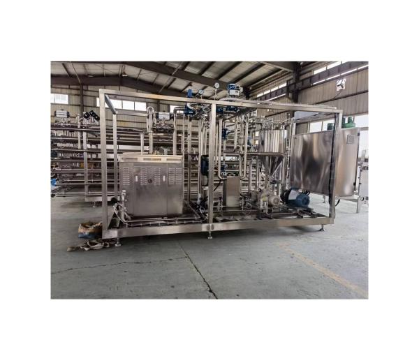 Temperatura de entrada 20-30°C Máquina de esterilização de tubos de puré de frutas concentrado 2500 KG