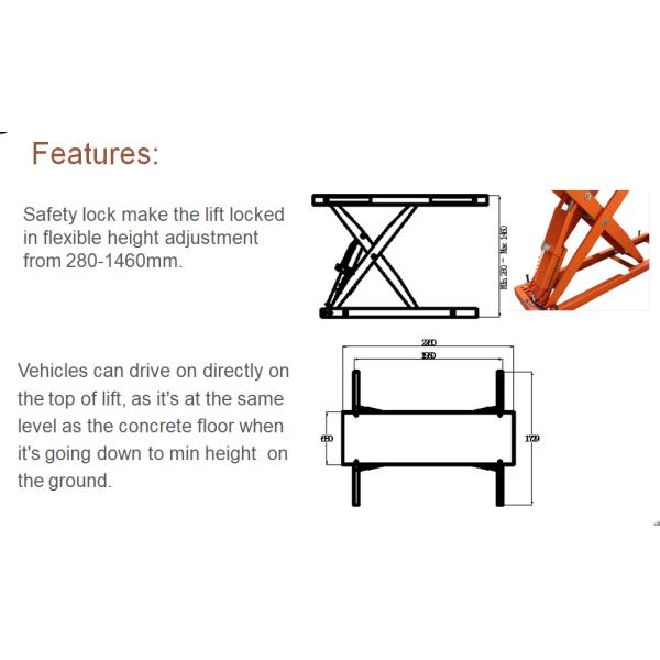AA4C Автомобильный ножничный подъемник на земле Автомобильный подъемник для распылительной кабинки Наземный ножничный подъемник AA-ACR3014