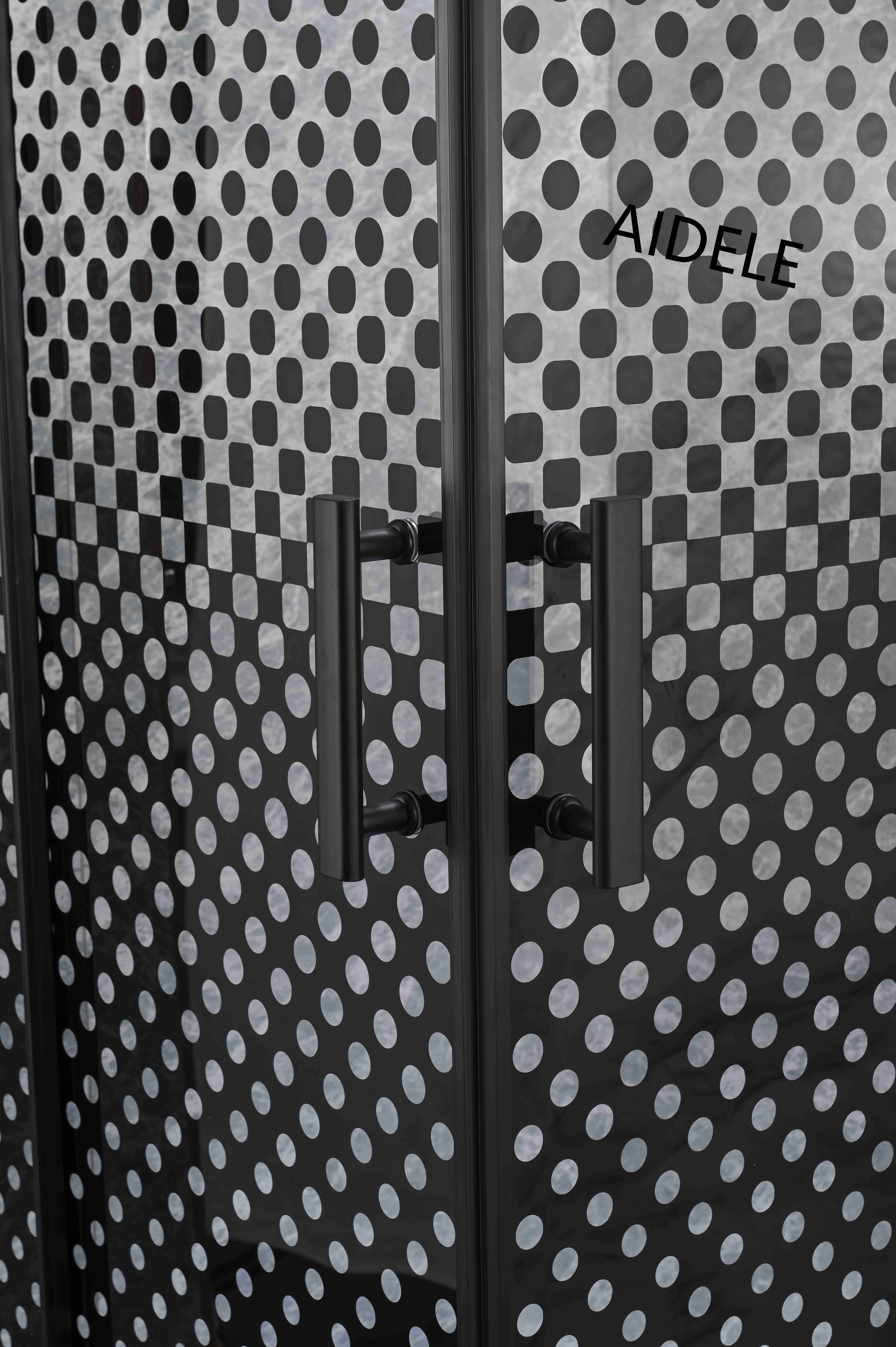 Easy for Installation Stainless Steel Handle Shower Glass Enclosure Bathroom with Tray
