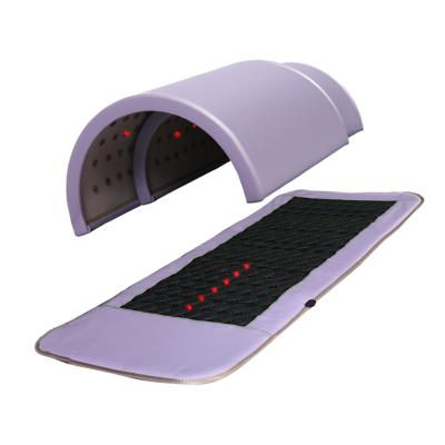 Three Heating Zone Germanium Sauna Dome with Red Photon Lights for Whole Body