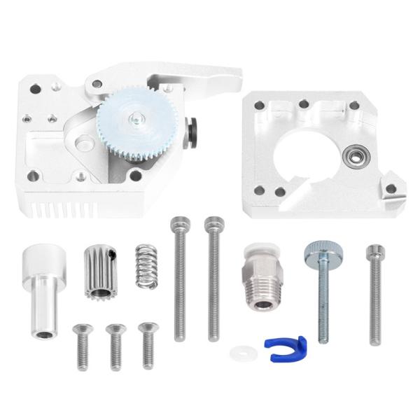 Silver Black 155g Dual Gear BMG 3D Print Head Extruder All Metal