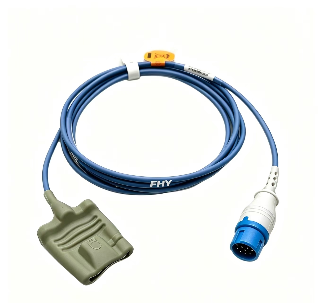 Silicone Reusable SPO2 Sensor 3m Adult SpO2 Sensor 12 Pin Compatible HP M1722A Adult