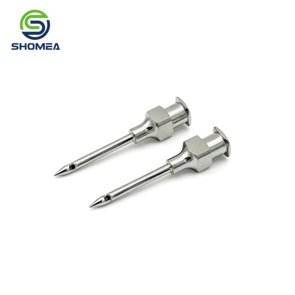 Customized Side Hole Pen Tip Injection Needle With Luer Fitting