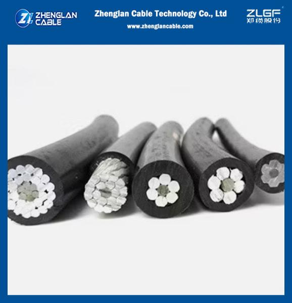0.6/1kv câble aérien isolé AAC/XLPE+AAAC/XLPE basse tension moyenne câble aérien tordu ABC