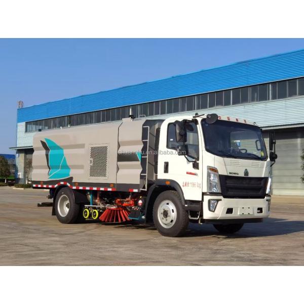 Barredora vial Sinotruk HOWO 4m3 5m3 6m3, camión barredora de alta potencia, barredora de carreteras