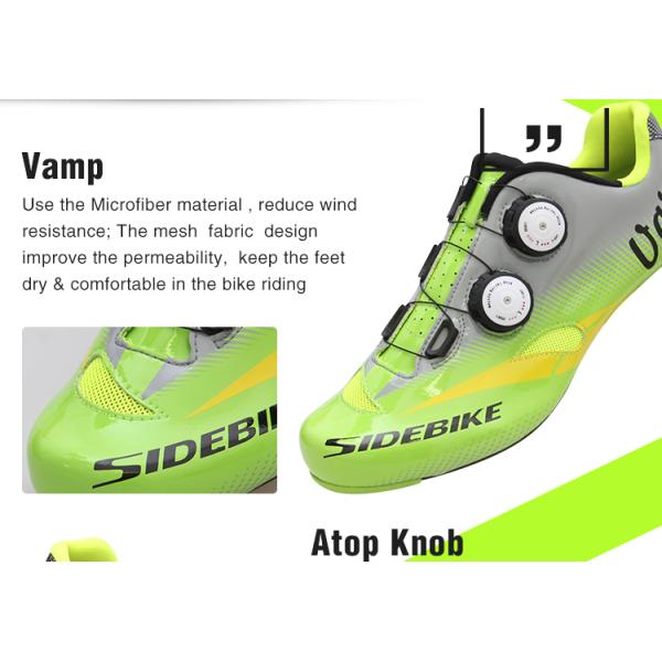 Anti Collision Carbon Fiber Cycling Shoes Water Resistant Good Shock Absorption