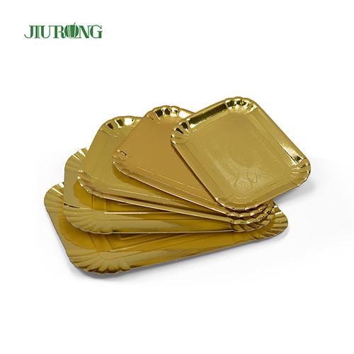 340mm Eco Friendly Biodegradable Paper Plates Bamboo For Birthday Party