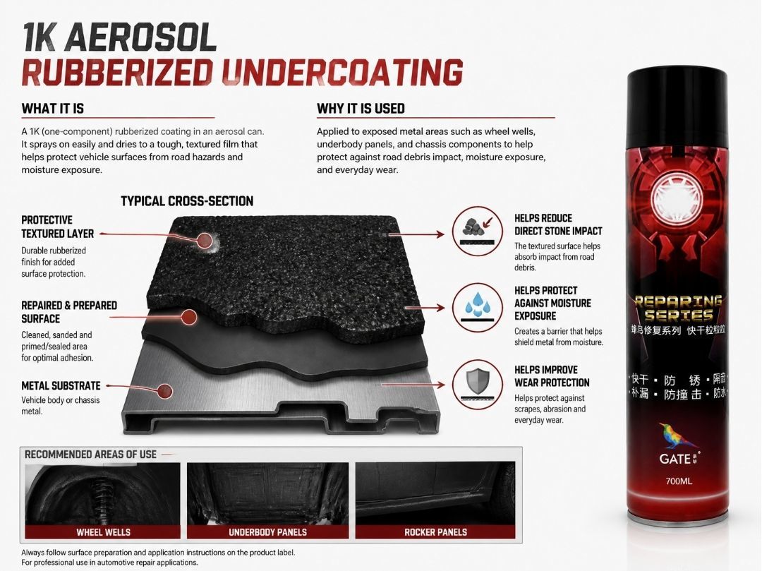 Fast Local Underbody Repair with GATE 1K Aerosol Stone Chip Coating
