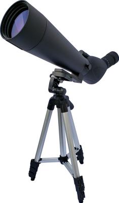 O telescópio astronômico 20-60x80 zumbe manchando o espaço com o adaptador do tripé e do telefone
